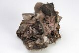 Sharp, Scalenohedral Calcite Crystal Cluster - Red Dome Mine #204691-1